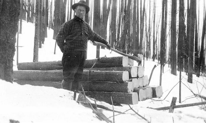 Kanada, skogsavverkning, Nils (Nicke) Bergström